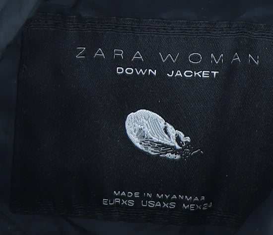 Zara Women's Black XS Puffer Waistcoat