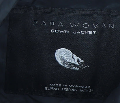 Zara Women's Black XS Puffer Waistcoat