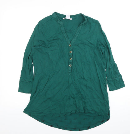 Womens UK Size 8 Mamas & Papas Green Basic Button-Up