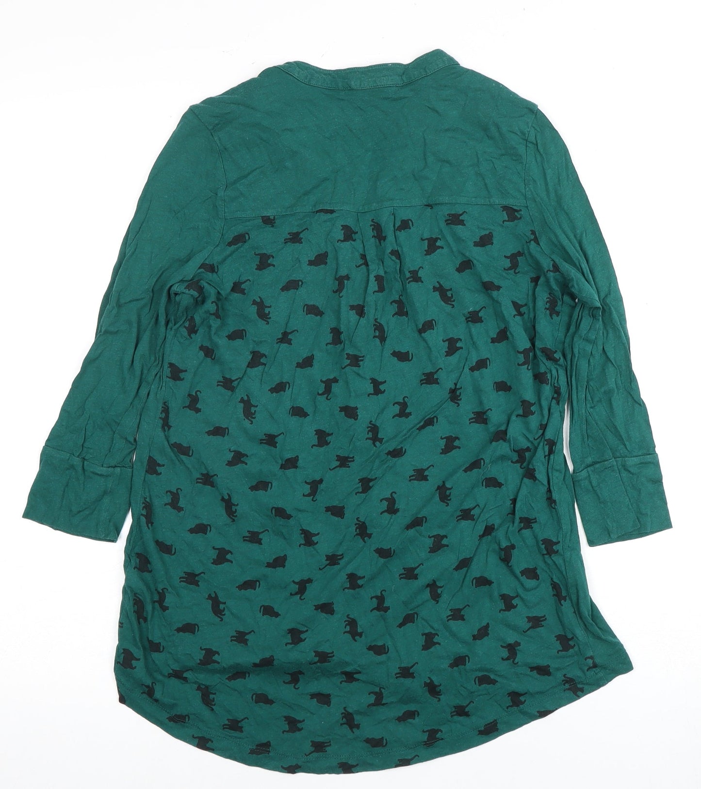 Womens UK Size 8 Mamas & Papas Green Basic Button-Up