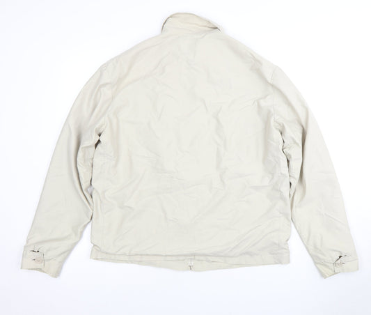Mens UK Size M Petroleum Beige Basic Jacket
