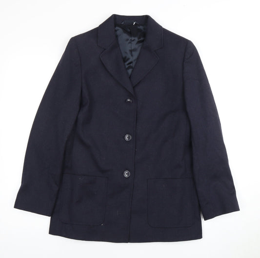 Next Women's Black Suit Jacket Size 8 Wool Blend