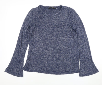 Dorothy Perkins Women’s Blue Flared Sleeve Top Size 14