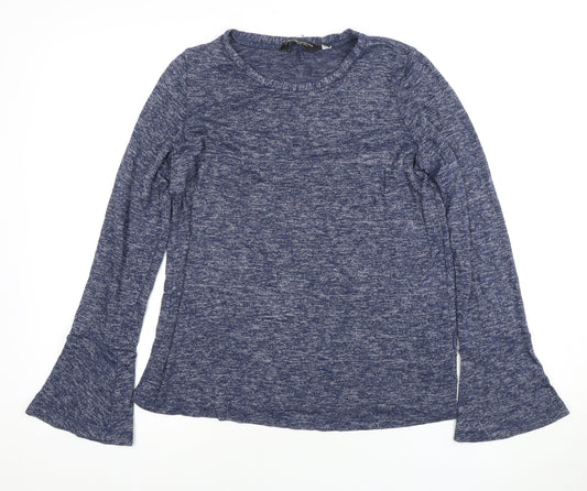 Dorothy Perkins Women’s Blue Flared Sleeve Top Size 14