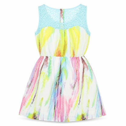 Pinky Women's Multicoloured Sleeveless Dress L