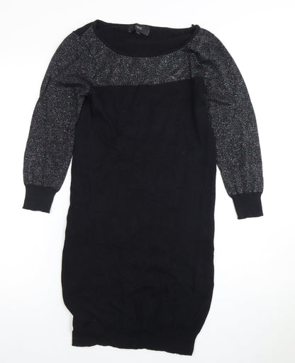 Next Women's Black Jumper Dress Size 8