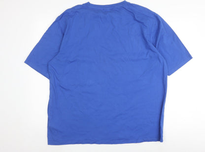 883 Police Men's Blue 2XL T-Shirt with Logo