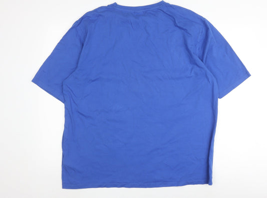 883 Police Men's Blue 2XL T-Shirt with Logo