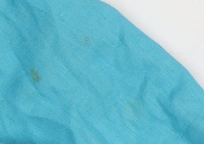 Country Casuals Women's Blue Linen Blazer Size 10