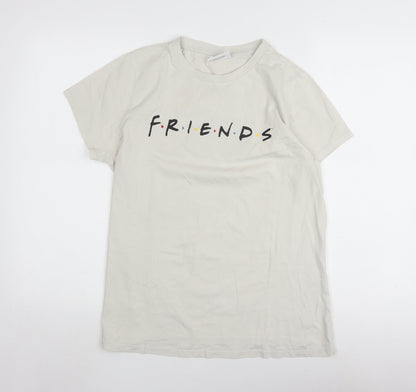 George Women's Beige Friends T-Shirt, Size 14, Casual