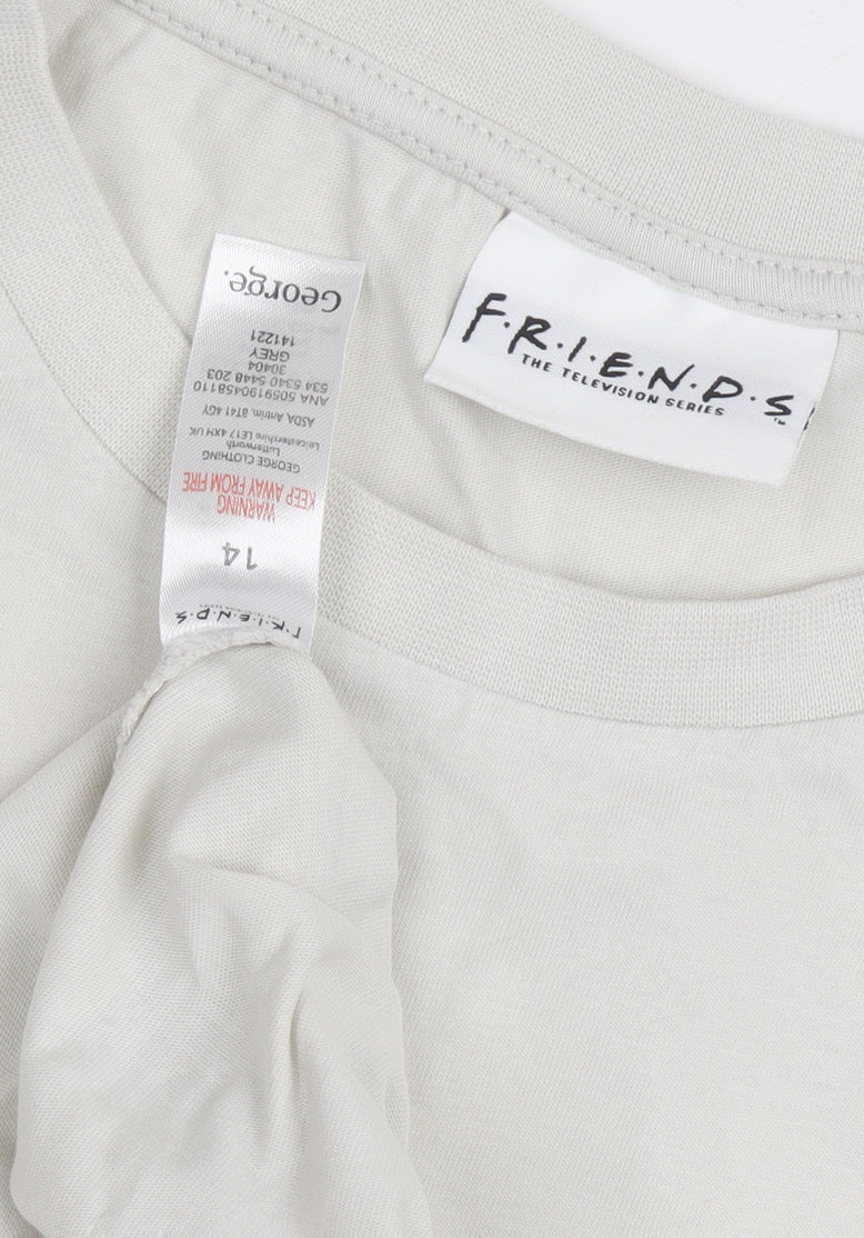 George Women's Beige Friends T-Shirt, Size 14, Casual