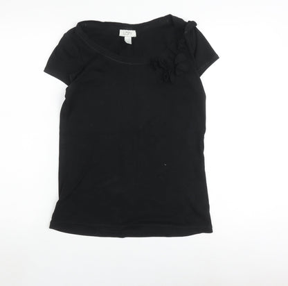 Ann Taylor LOFT Women's Black T-Shirt, Size M