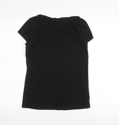 Ann Taylor LOFT Women's Black T-Shirt, Size M