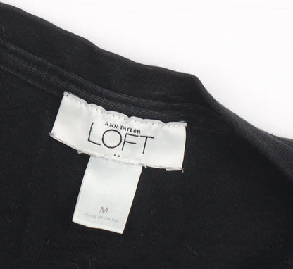 Ann Taylor LOFT Women's Black T-Shirt, Size M