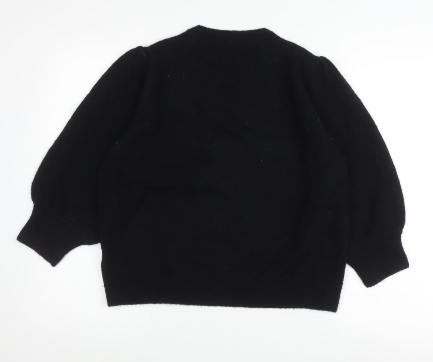 Hush Women's Black Crew Neck Jumper Size M