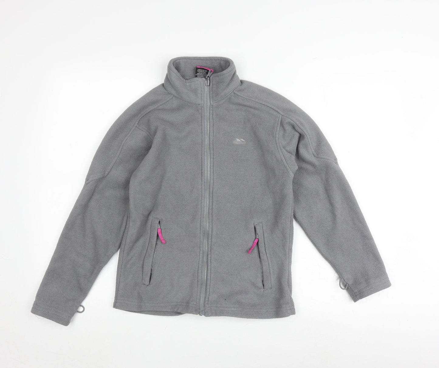 Trespass Grey Girls Fleece Jacket Size 9/10 with Full Zip