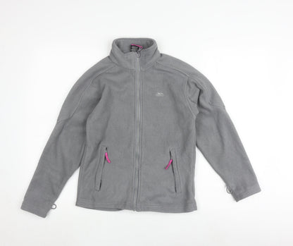 Trespass Grey Girls Fleece Jacket Size 9/10 with Full Zip