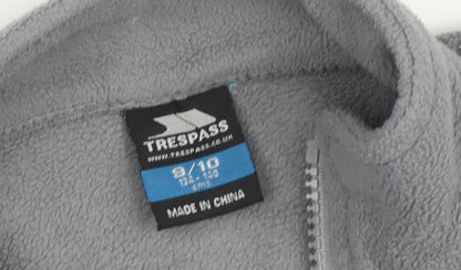 Trespass Grey Girls Fleece Jacket Size 9/10 with Full Zip