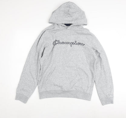 Mens UK Size S Champion Grey Pullover Hoodie