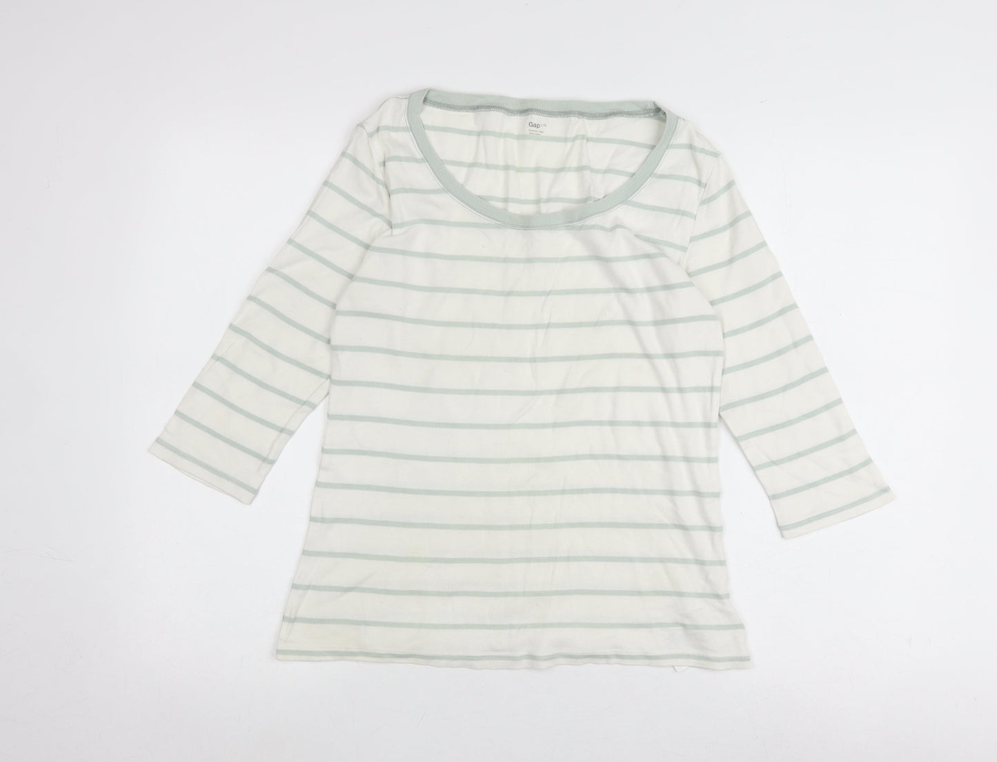 Womens UK Size L Gap White Basic T-Shirt