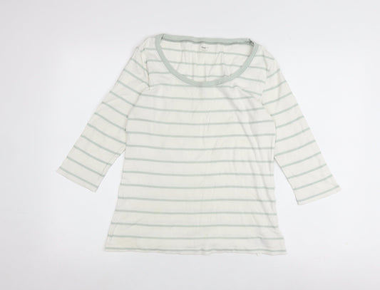 Womens UK Size L Gap White Basic T-Shirt