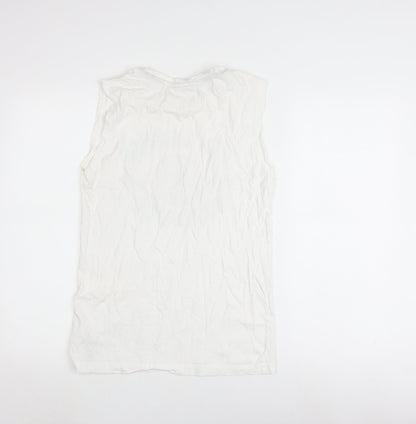 Lee Cooper Men's White XS Athletic Graphic T-Shirt