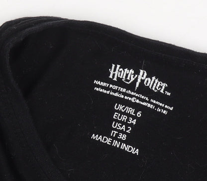 Harry Potter Unisex Kids Black Mischief Managed T-Shirt, 6 Years