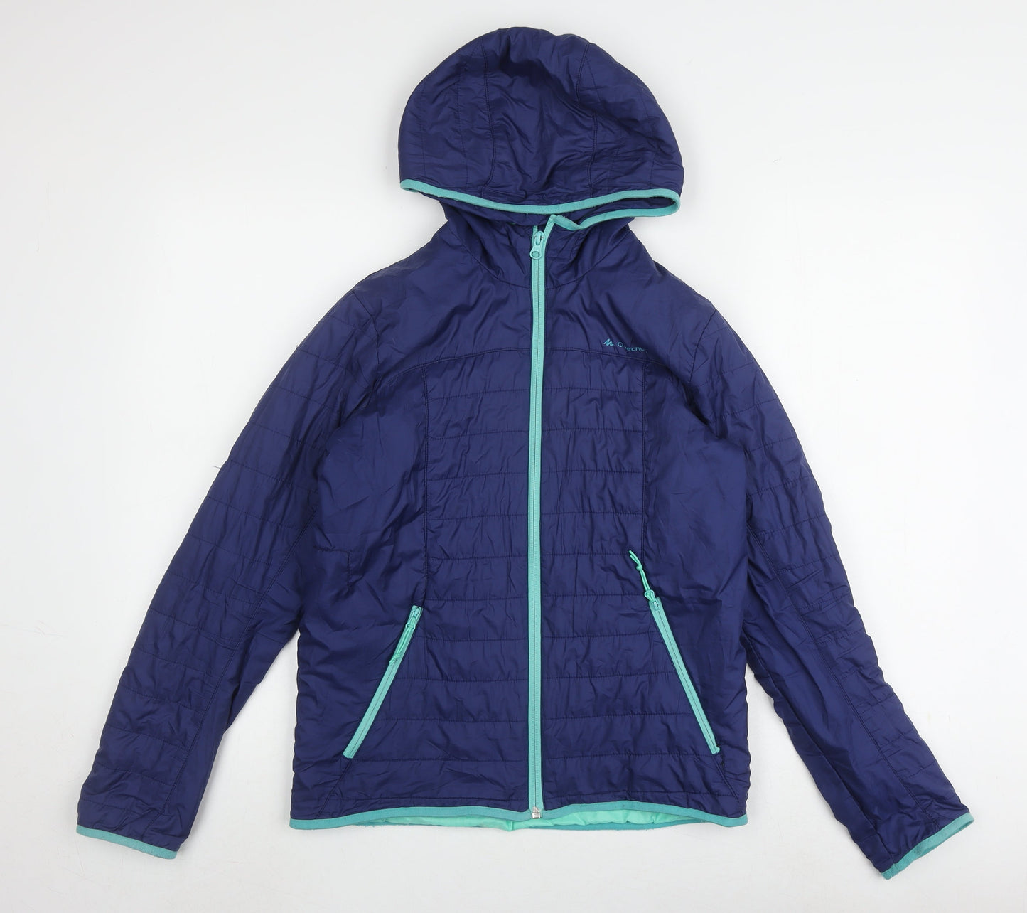 Teens UK Size 16 DECATHLON Blue Puffer Jacket
