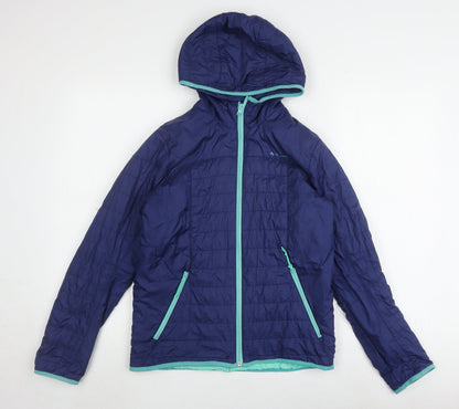 Teens UK Size 16 DECATHLON Blue Puffer Jacket
