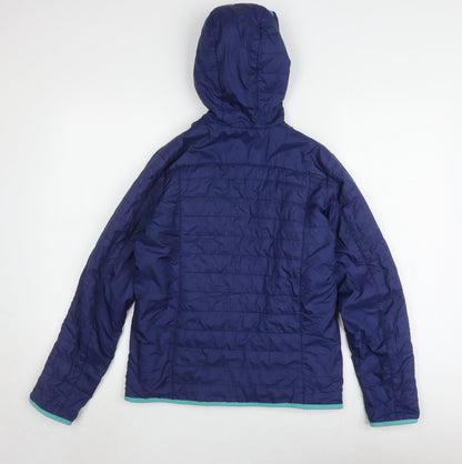 Teens UK Size 16 DECATHLON Blue Puffer Jacket