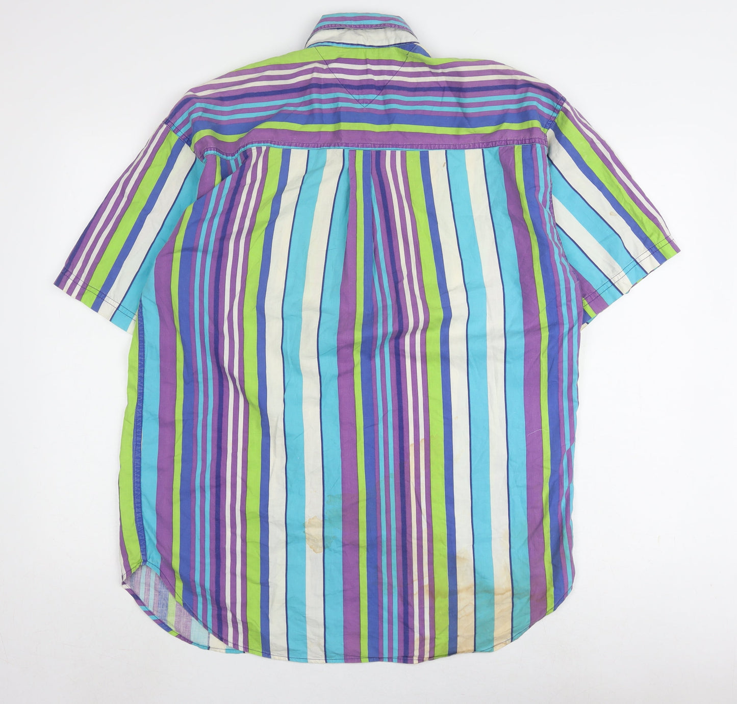 High Advantage Men's Multicoloured Striped Shirt M