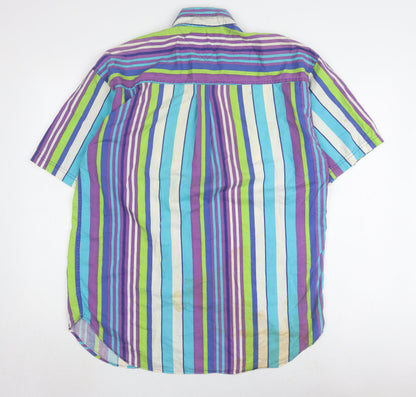 High Advantage Men's Multicoloured Striped Shirt M