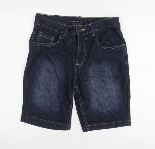 Brave Soul Men's Blue Denim Shorts, Size S, Casual Style