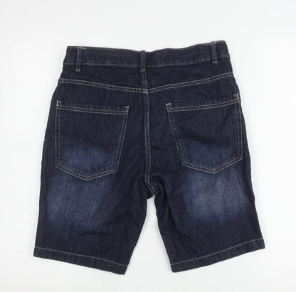 Brave Soul Men's Blue Denim Shorts, Size S, Casual Style