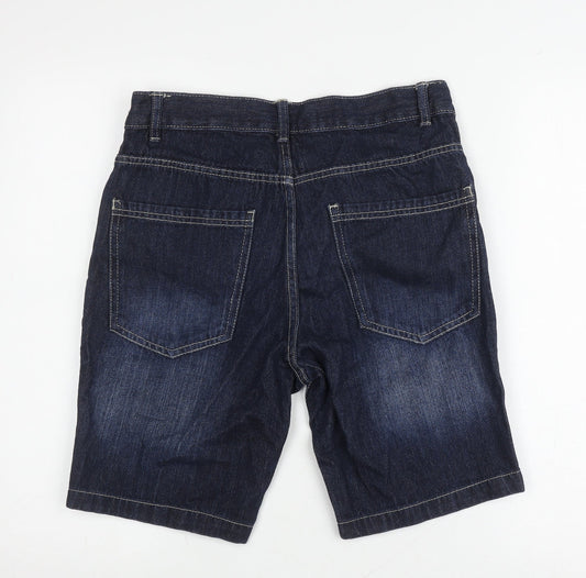 Brave Soul Men's Blue Denim Shorts, Size S, Casual Style