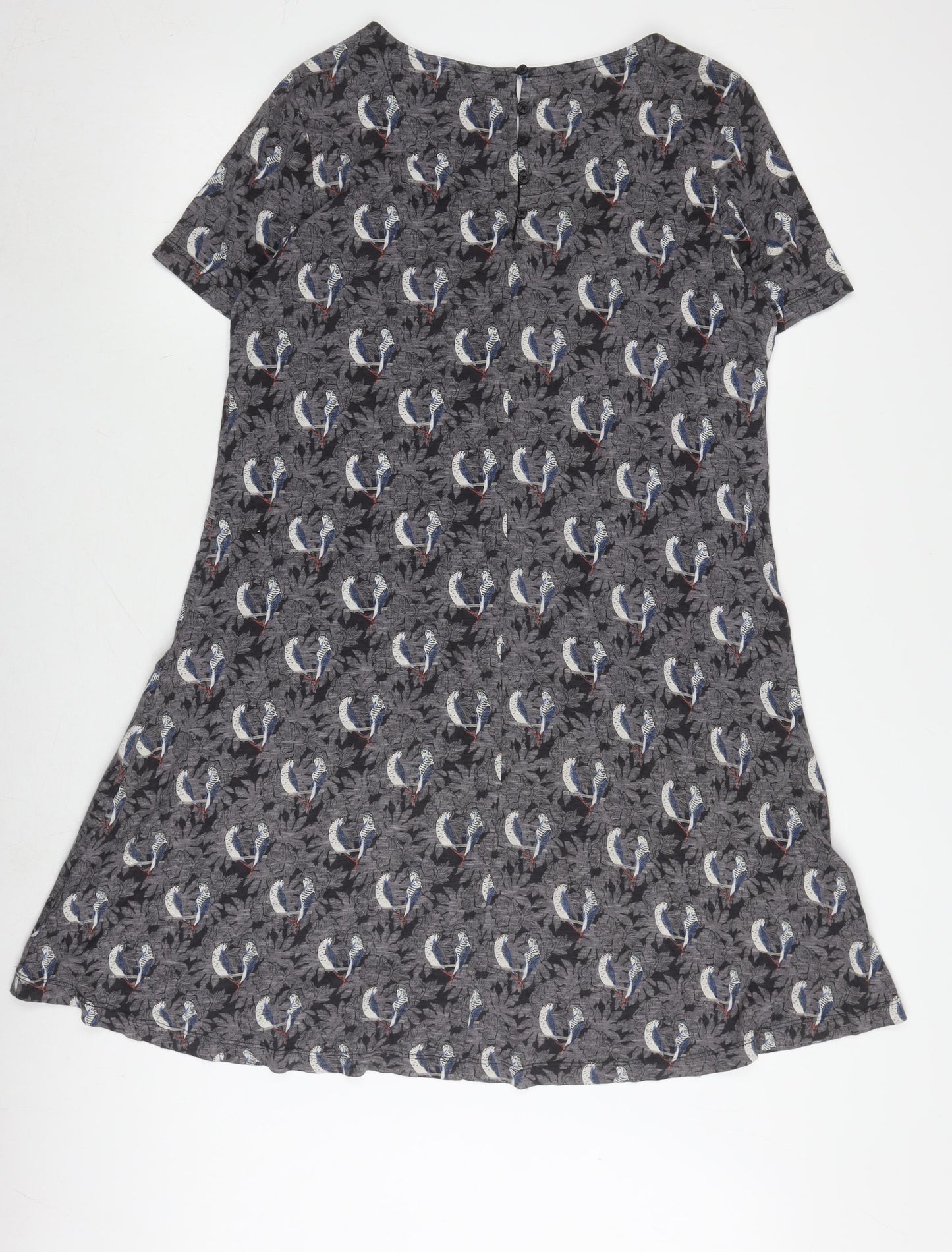 Fat Face Women's Multicoloured Cotton Shift Dress, Size 12