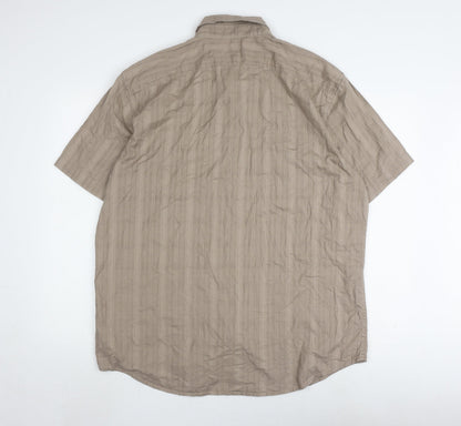 Gap Men's Beige Button-Up Shirt XL