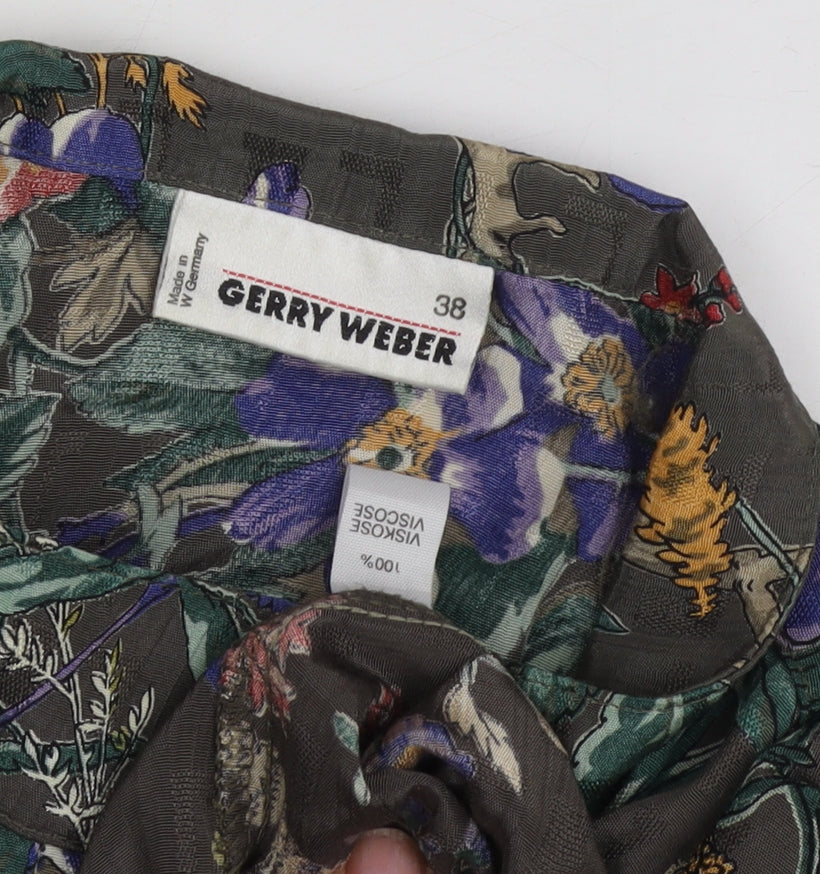 Womens UK Size 10 Gerry Weber Multicoloured Basic Blouse