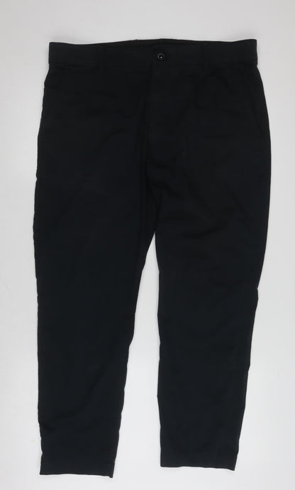 Nike Men's Black Slim Trousers, Size 38