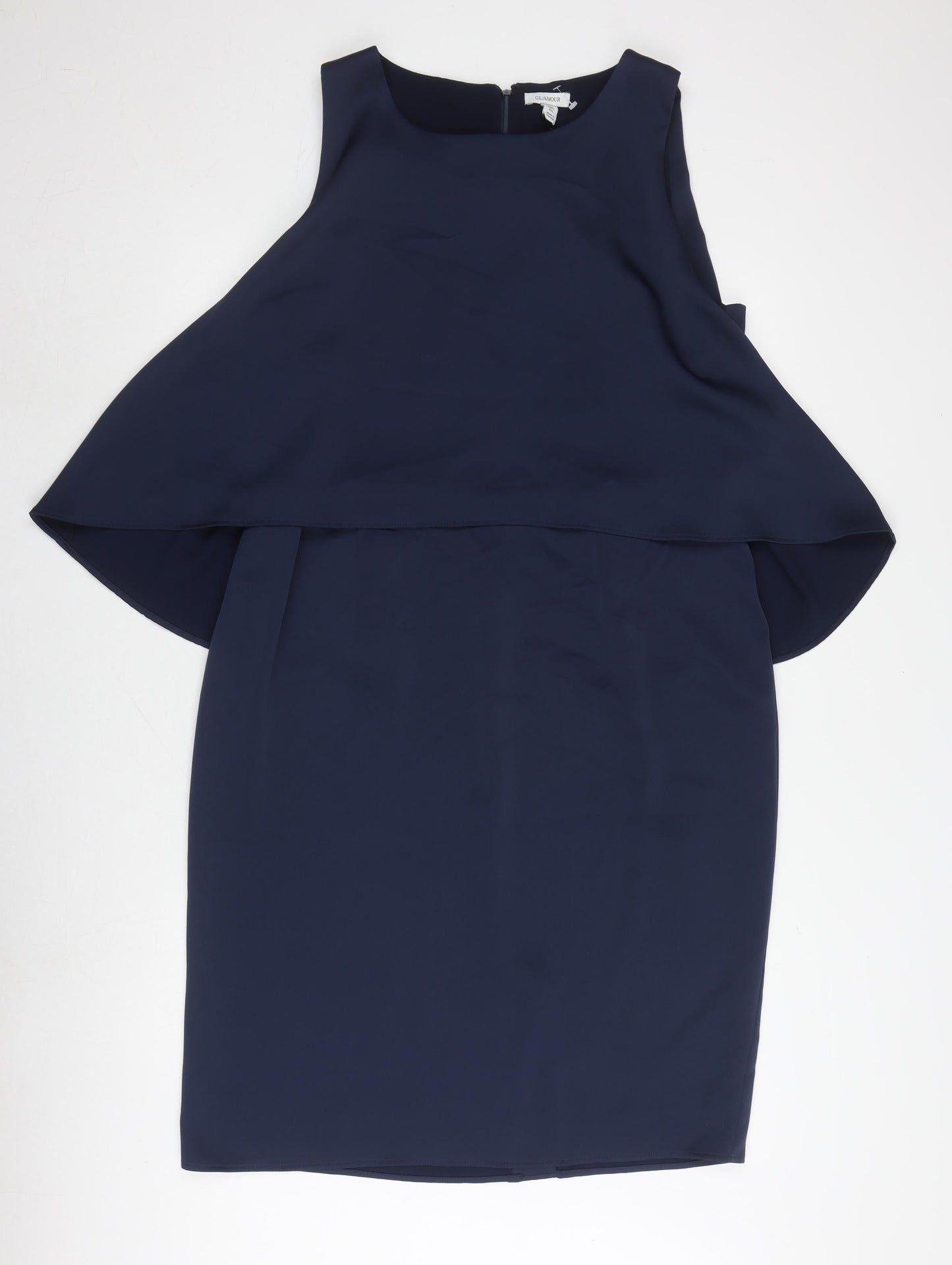 Glamour Women's Blue Sheath Dress Size 16