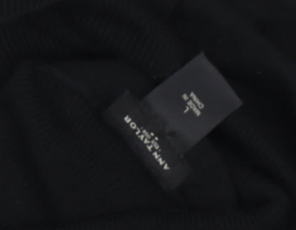 Ann Taylor Women's Black High Neck Pullover Jumper L