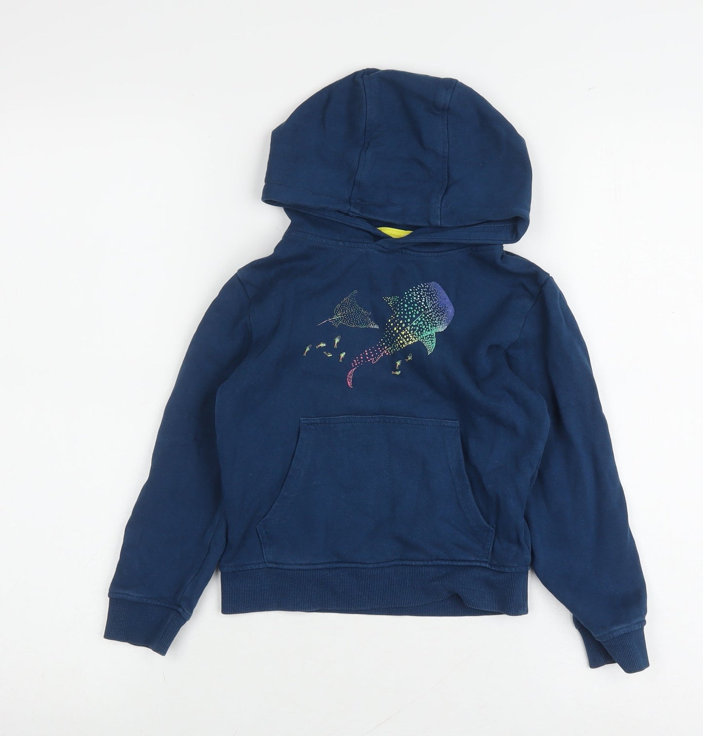 Mountain Warehouse Boys Blue Hoodie 5-6 Years Marine Graphic