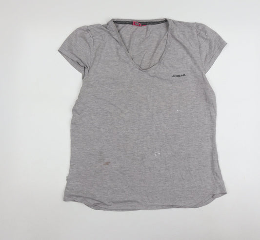 Womens UK Size 22 LA Gear Grey Basic T-Shirt