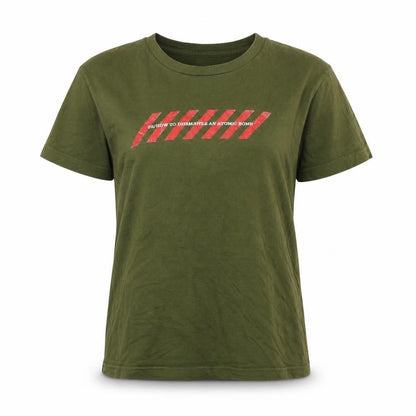 Womens UK Size L American Apparel Green Basic T-Shirt