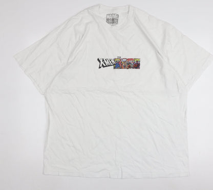 Marvel X-Men White Graphic T-Shirt Men XL