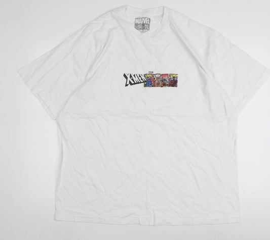 Marvel X-Men White Graphic T-Shirt Men XL