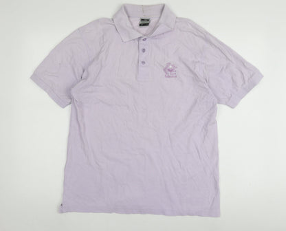 James & Nicholson Men's Purple Classic Polo L Short Sleeve