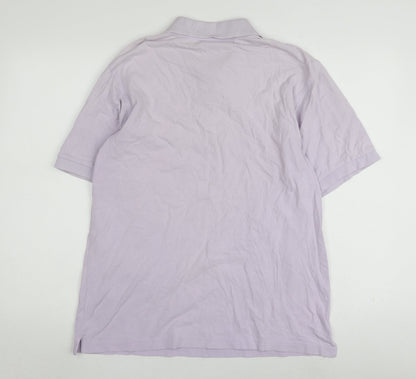 James & Nicholson Men's Purple Classic Polo L Short Sleeve