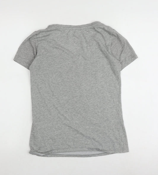 Nike Women's Grey XS V-Neck Athletic T-Shirt