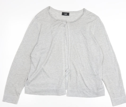 Womens UK Size L Wallis Grey Cardigan Jumper